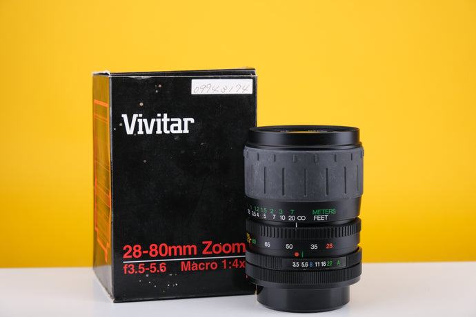 Vivitar 28-80mm f3.5-5.6 Macro Lens FD Mount