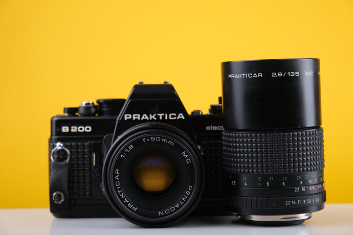 Praktica B200 35mm SLR Film Camera Kit