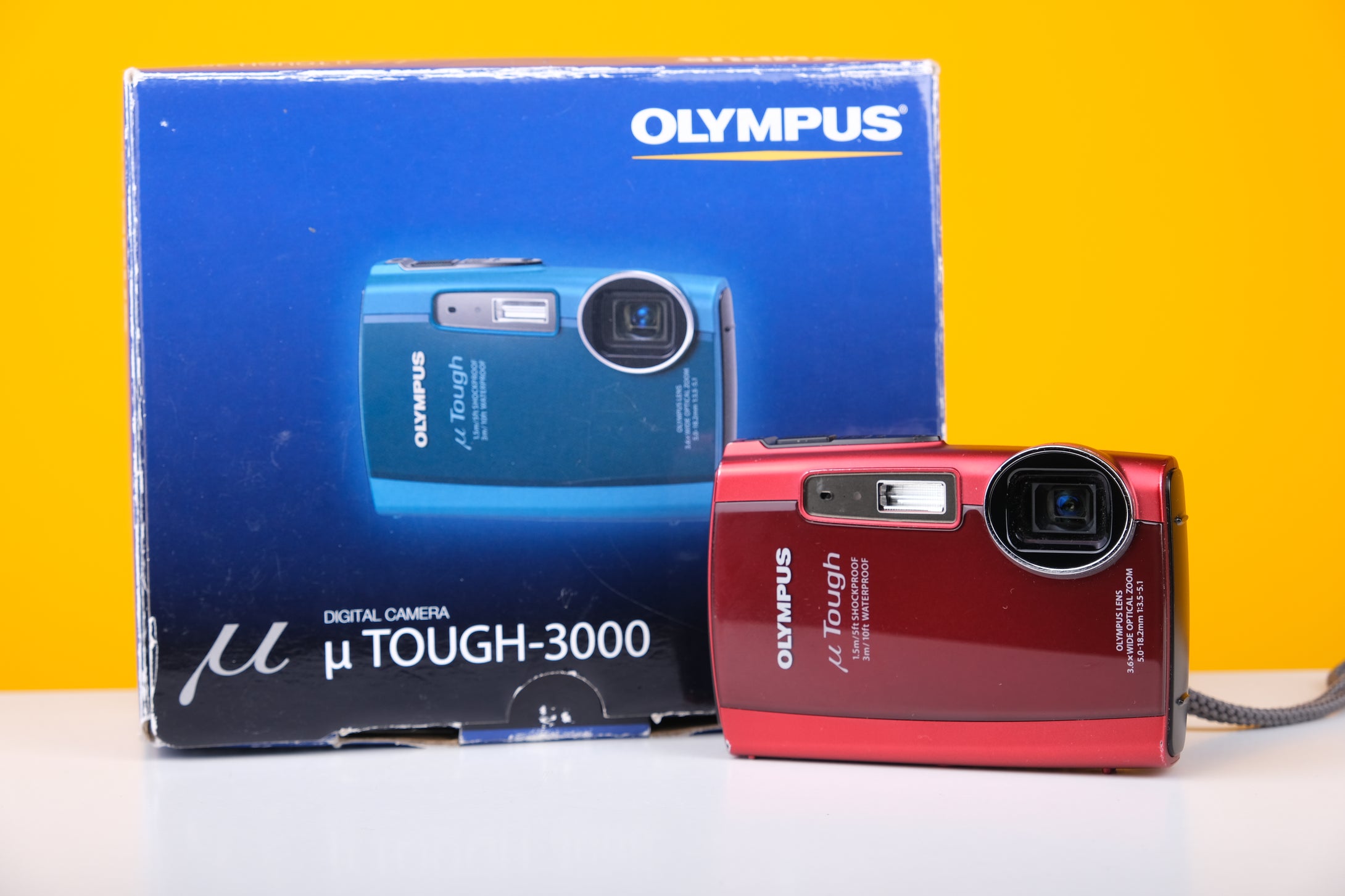 Olympus Mju Tough 3000 Digicam Vintage Compact Digital Camera