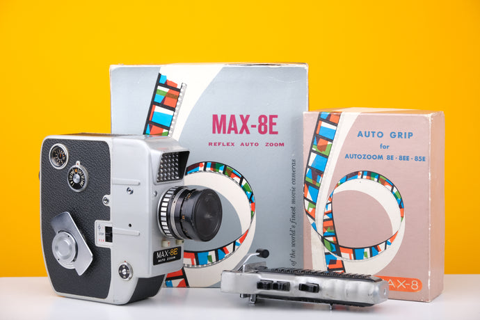 MAX 8E Reflex Auto Zoom 8mm Film Camera with Grip Boxed