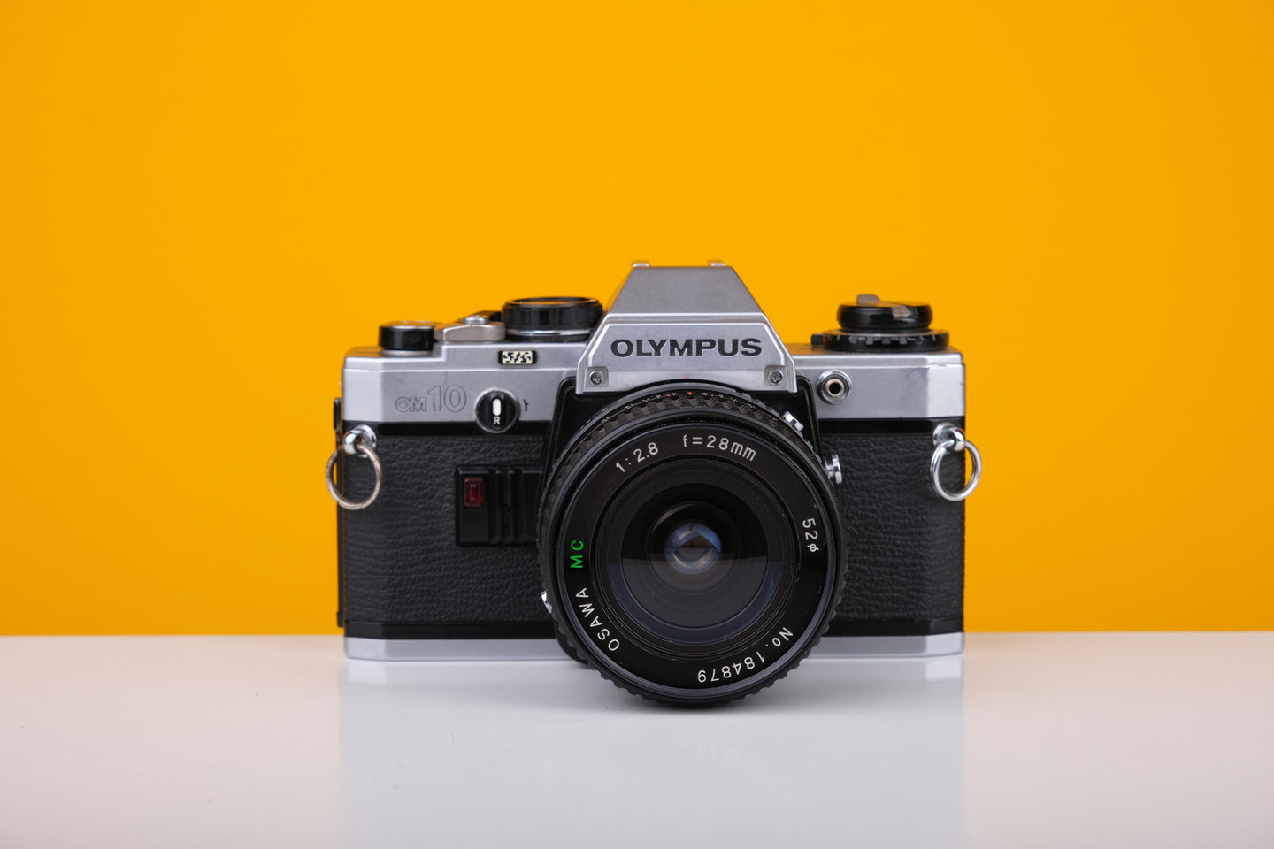 Olympus OM10 35mm SLR Film Camera with Osawa 28mm f2.8 Lens