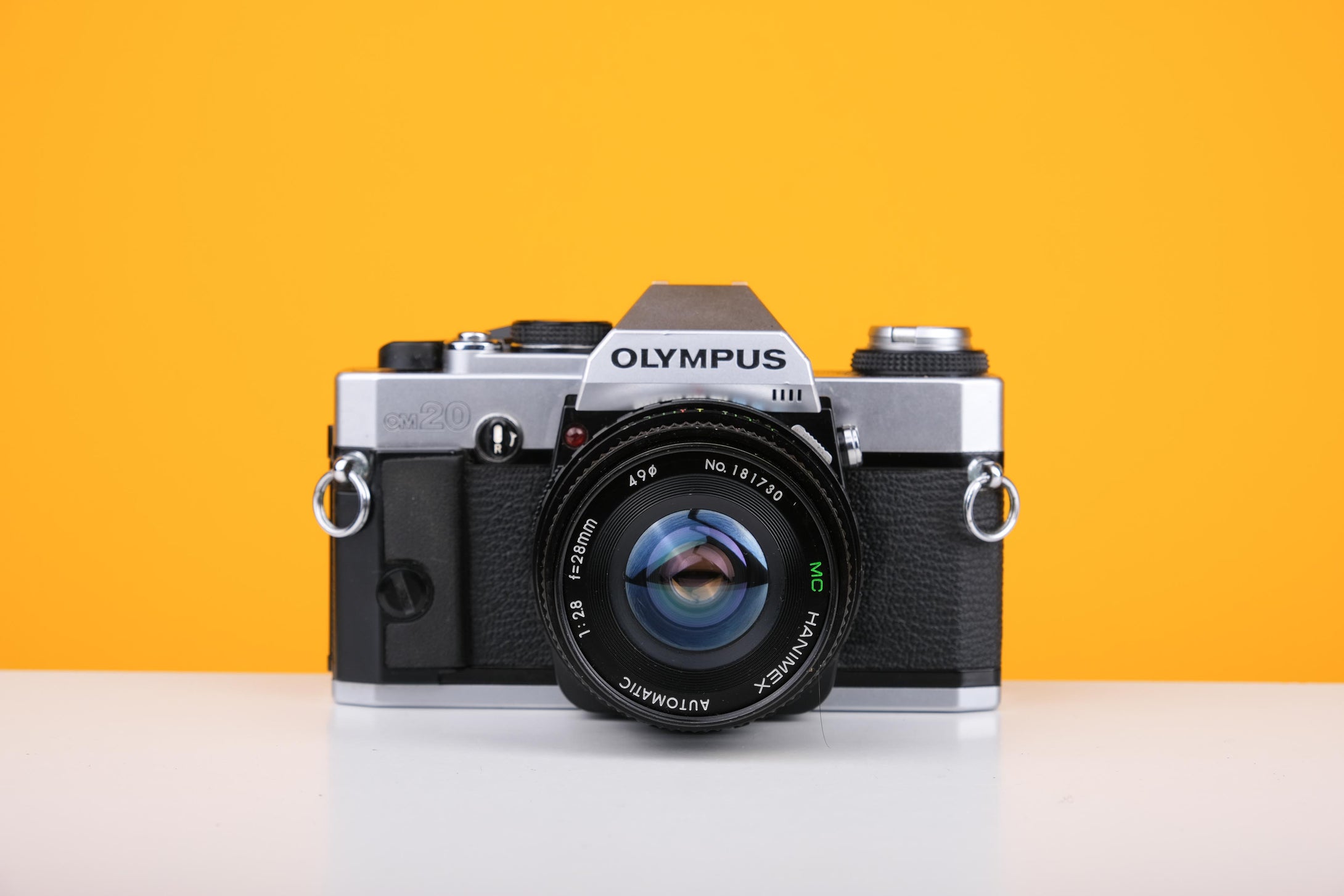Olympus OM20 35mm Film Camera with Hanimex 28mm f/2.8 Lens