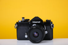 Load image into Gallery viewer, Nikkormat FTn 35mm Film Camera with Tamron 28mm f/2.5 Lens in Black
