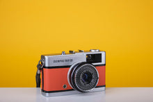 Load image into Gallery viewer, Olympus Trip 35 Vintage 35mm Film Camera with Zuiko 40mm f2.8 Lens and New Orange Leather Skin
