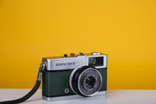 Load image into Gallery viewer, Olympus Trip 35 Vintage Film Camera With Dark Green Leather Skin
