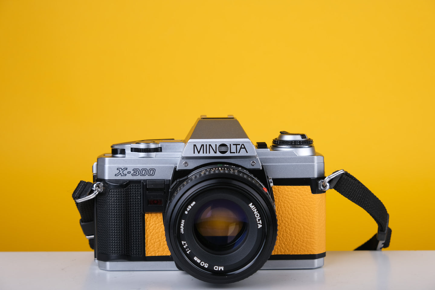 Minolta X-300 Silver 35mm SLR Film Camera with 50mm f1.7 Lens