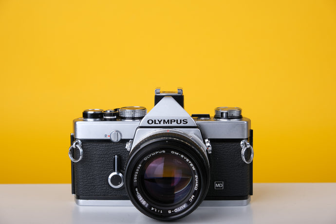 Olympus OM-1n 35mm SLR Film Camera with Zuiko 50mm f1.4 Lens