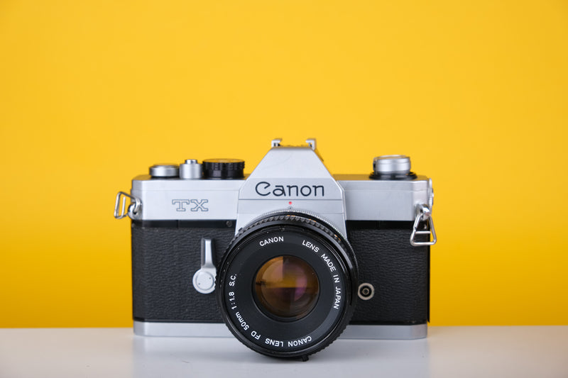 Canon TX 35mm SLR Film Camera with Canon FD 50mm f/1.8 Prime lens