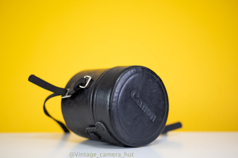 Canon Black Leather Lens Case
