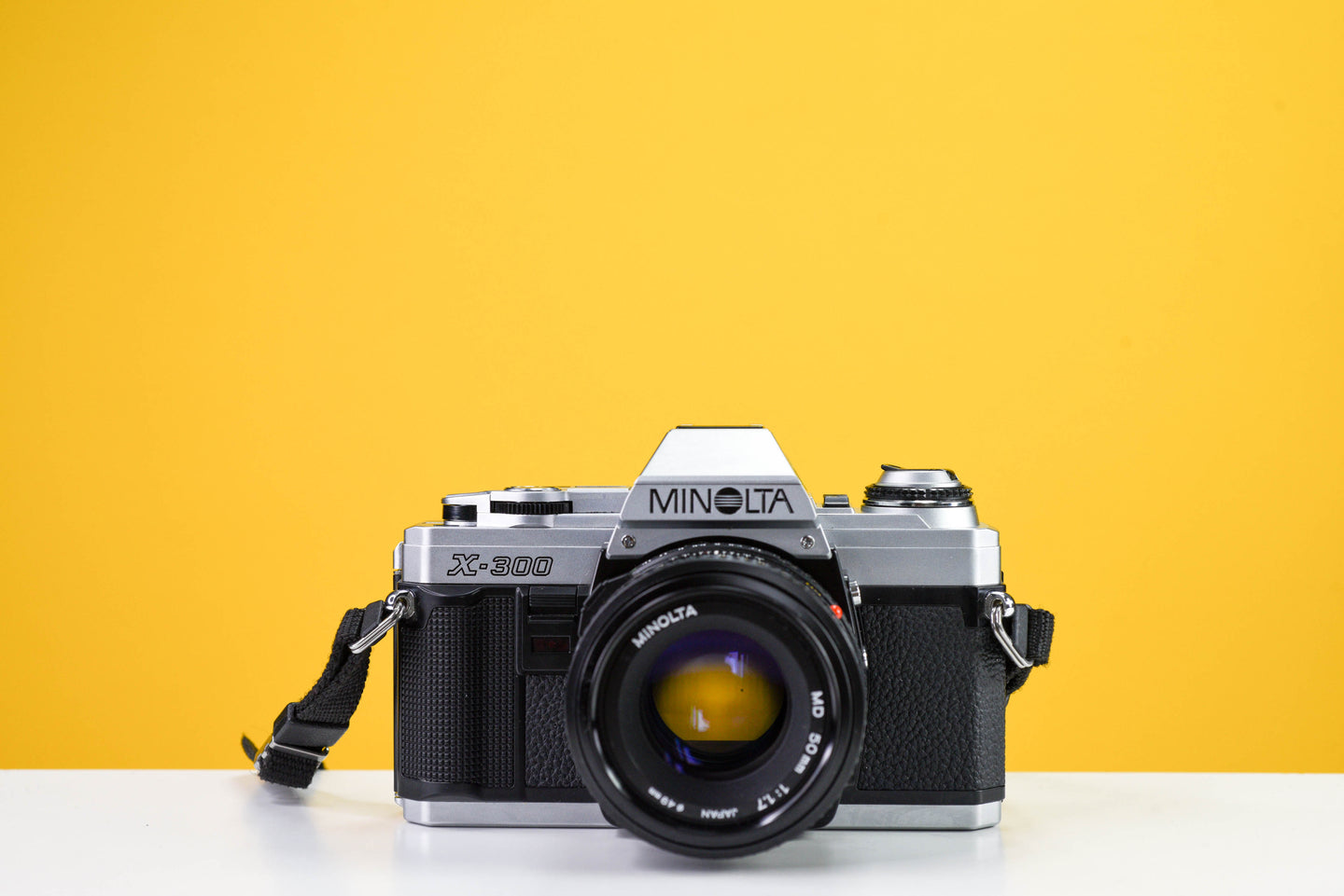 Minolta X-300 Vintage 35mm Film Camera with Minolta MD 50mm f/1.7 Prime Lens