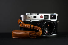 Load image into Gallery viewer, Vegan Brown Leather Camera Wrist Strap
