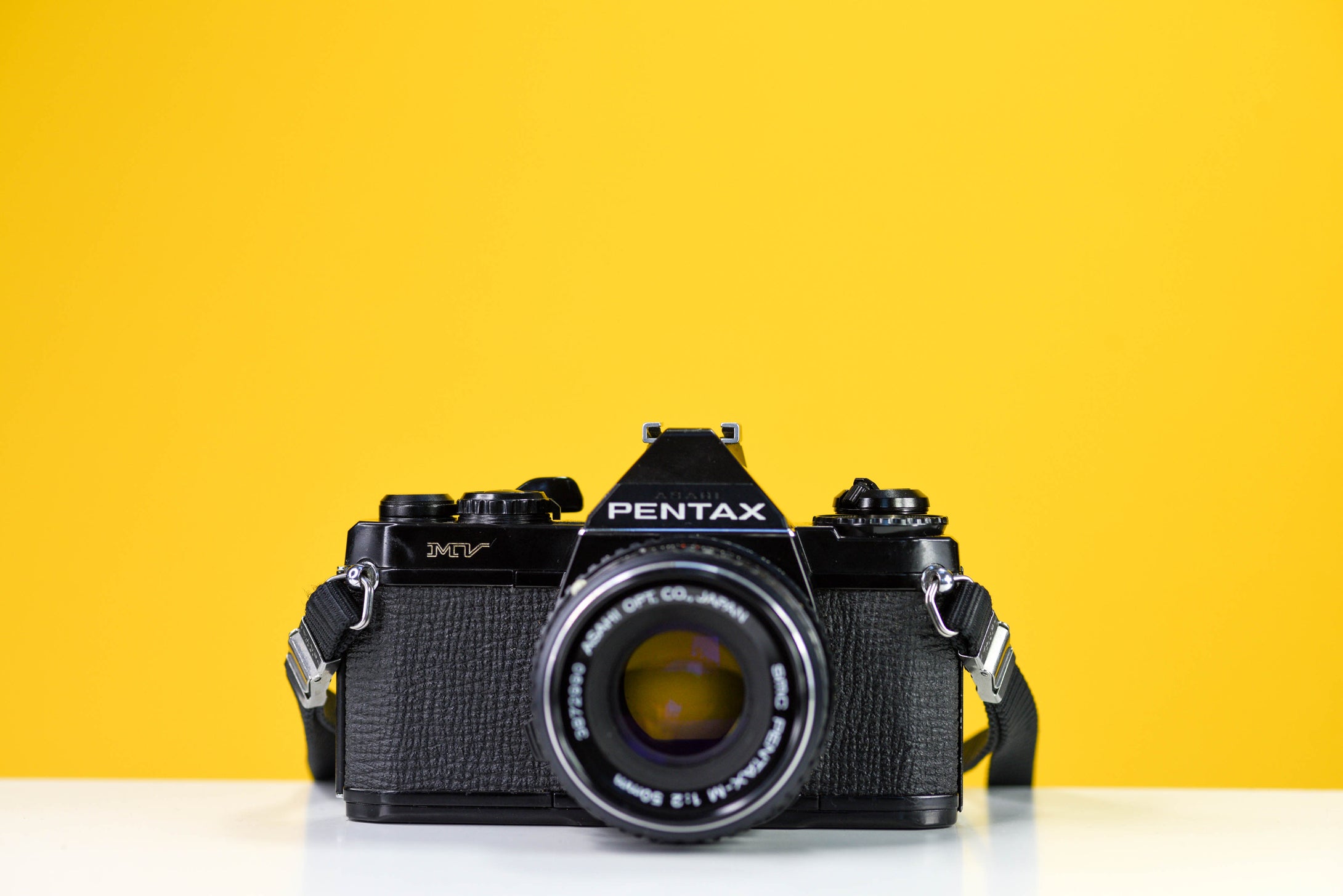 Pentax MV 35mm SLR Film Camera with Pentax-M 50mm f/2 Lens