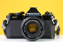 Load image into Gallery viewer, Pentax MV 35mm SLR Film Camera with Pentax-M 50mm f/2 Lens
