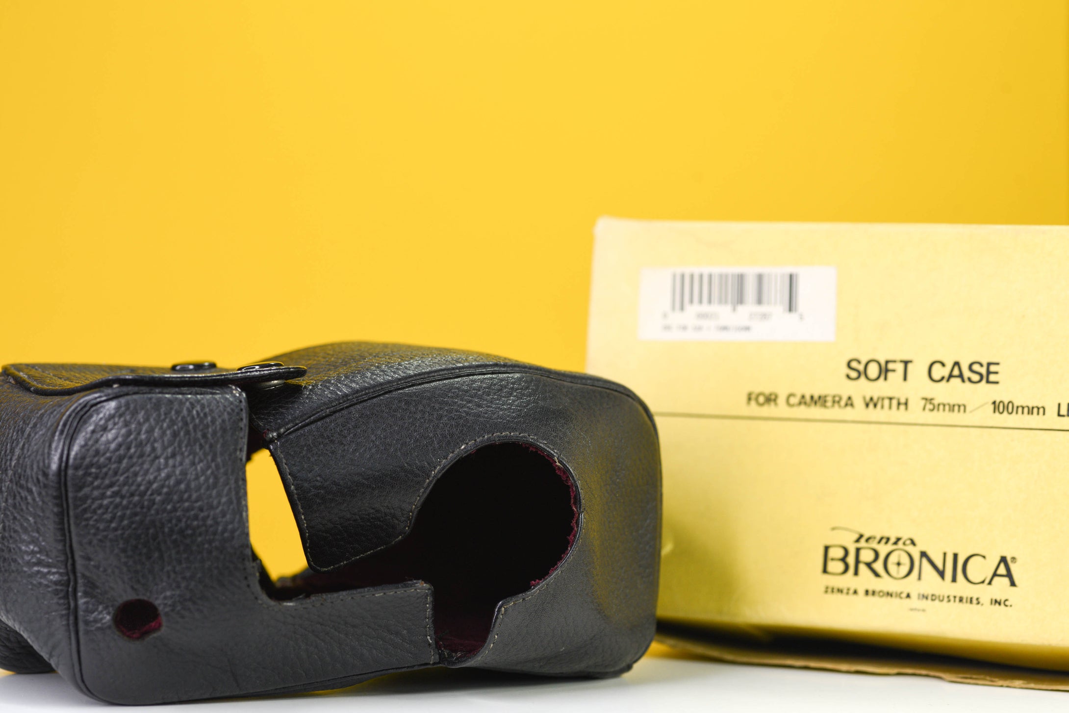 Used Zenza Bronica  Genuine Original Soft Leather Carrying  Case In Box