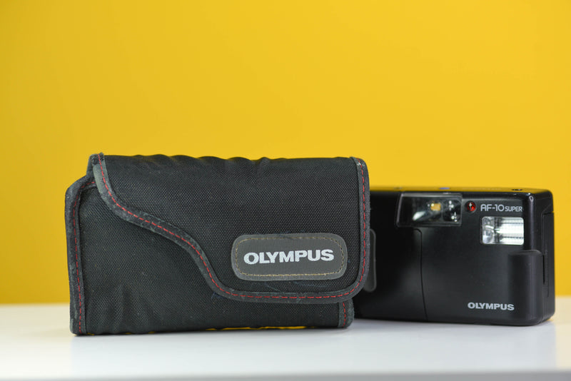 Olympus AF-10 Super Vintage 35mm Film Camera with Case