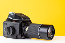 Load image into Gallery viewer, Mamiya M645J 120 Medium Format Film Camera with Mamiya Sekor 210mm f/4 Lens
