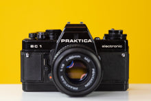Load image into Gallery viewer, Praktica BC1 Electronic Vintage 35mm Film Camera with Pentacon 50mm f/1.8 Prime Lens
