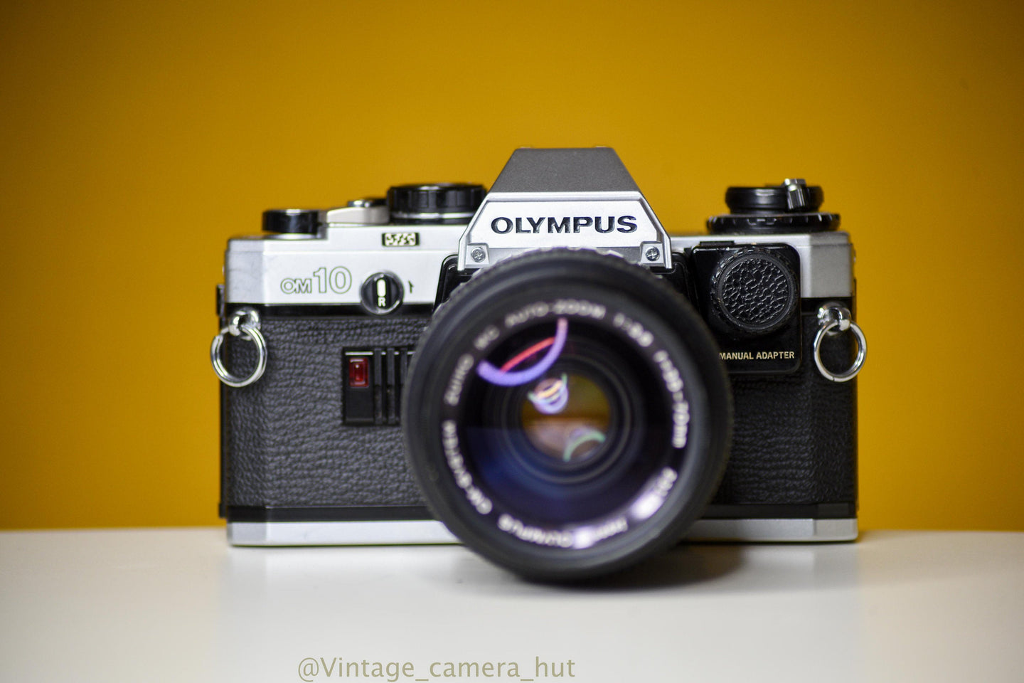 Olympus OM10 Vintage 35mm Film Camera with Zuiko MC Auto Zoom 35-70mm f/3.6 Lens
